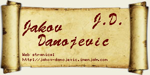 Jakov Danojević vizit kartica